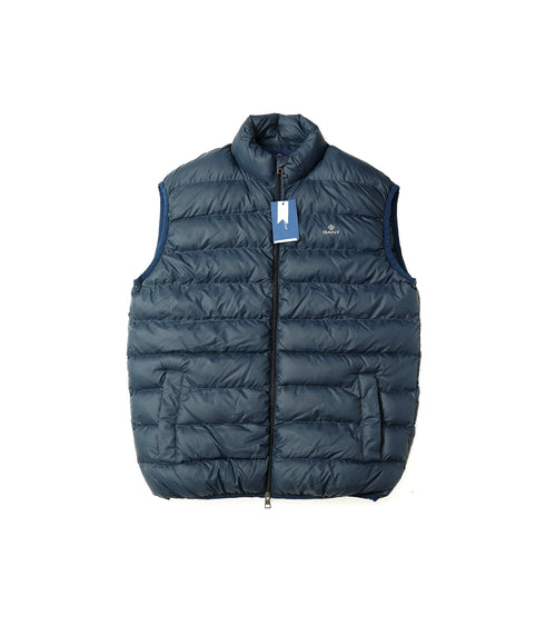 GANT Puffer Vest Gilet - Navy Blue