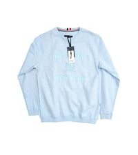 Tommy Hilfiger Sweatshirt | Light Blue Sweatshirt with HILFIGER NEW YORK Graphic