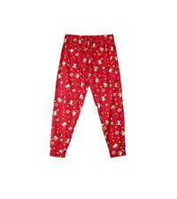 H&M Trouser – Red with Holiday Print