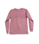 Infinity Sweat shirt | Pink Sweat shirt with Bold Paris Graphic