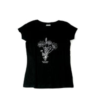 H&M T-Shirt – Black with Wildflower Treasures Print