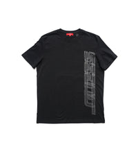 Guess Black Graphic Round Neck T-Shirt
