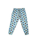 H&M Trouser – Light Blue with Helicopter Print