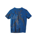 BOSS Men's Blue Graphic Logo T-Shirt