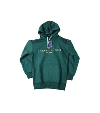 Tommy Hilfiger Hoodie - Green with Logo Print