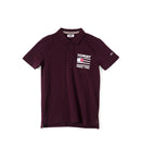 Tommy Jeans Premium Polo in Black with Red Stripes