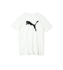Puma Round Neck T-Shirt - White with Bold Logo Graphic