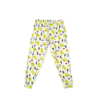 H&M Trouser – White with Pikachu Print