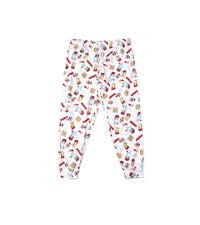 H&M Trouser – White with Christmas Print