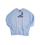 Hollister Men's Light Blue Logo Sweatshirt