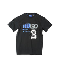 Hugo Creative Limited Edition Round Neck T-Shirt - Black with Bold Graphics