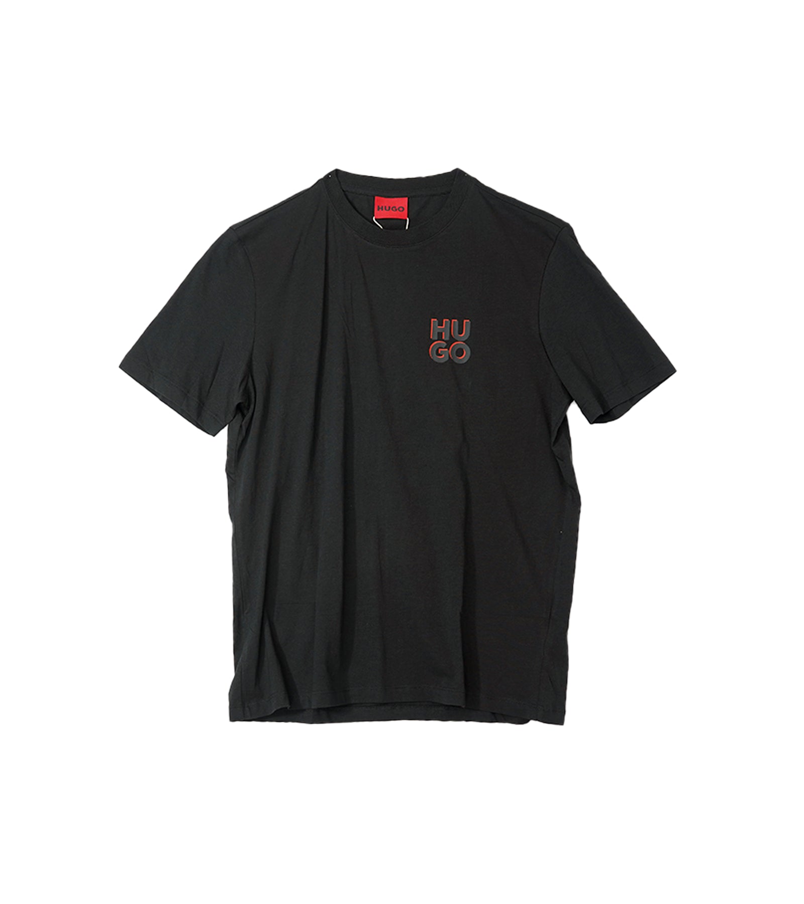 Hugo Round Neck T-Shirt - Black with "HUGO" Logo