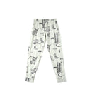 H&M Trouser – White with Graphic Print