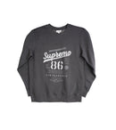 Supreme Sweatshirt - Charcoal Grey with San Francisco Graphic