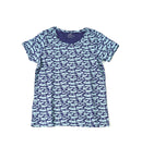 H&M Premium Round Neck | Navy Truck Print T-Shirt