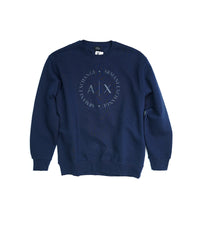Armani Exchange Sweatshirt - Navy with Logo Print