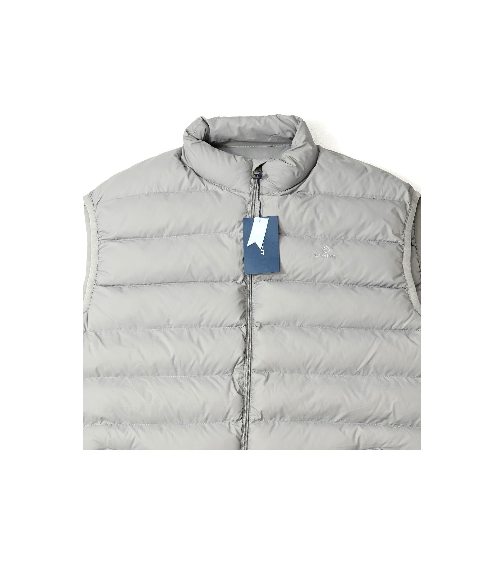 GANT Puffer Vest Gilet - Silver Grey