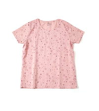 H&M Premium Round Neck | Pink Star Print T-Shirt