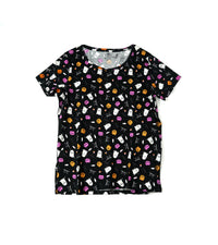 H&M Halloween Ghost & Pumpkin Print T-Shirt - Black