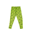 H&M Trouser – Neon Green with Tiger Print