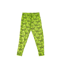 H&M Trouser – Neon Green with Tiger Print
