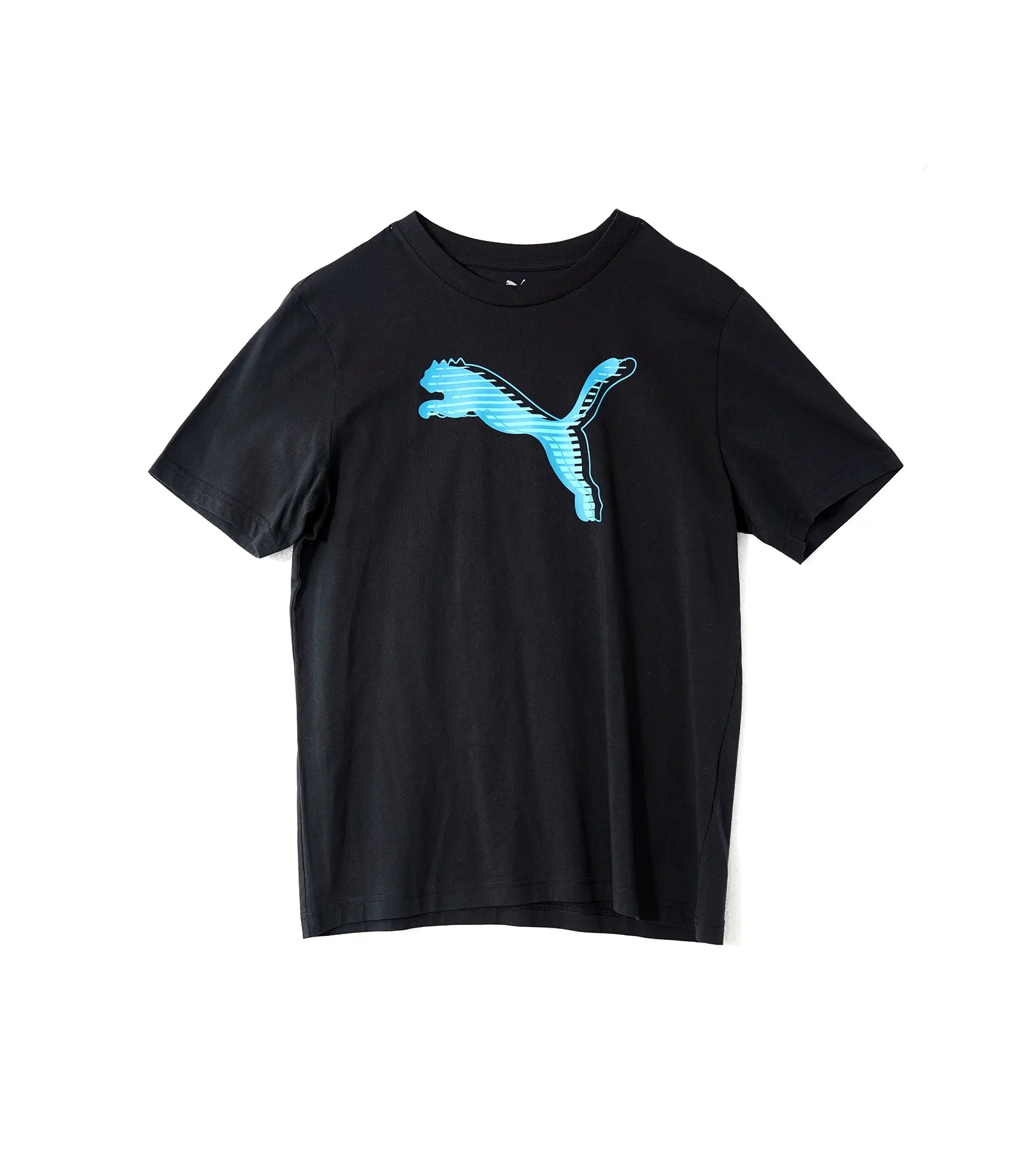 Puma Men's Black Graphic Logo T-Shirt