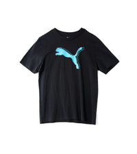 Puma Men's Black Graphic Logo T-Shirt