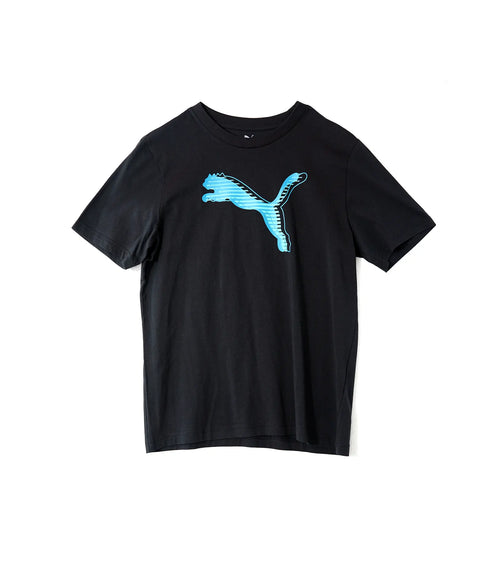 Puma Men's Black Graphic Logo T-Shirt