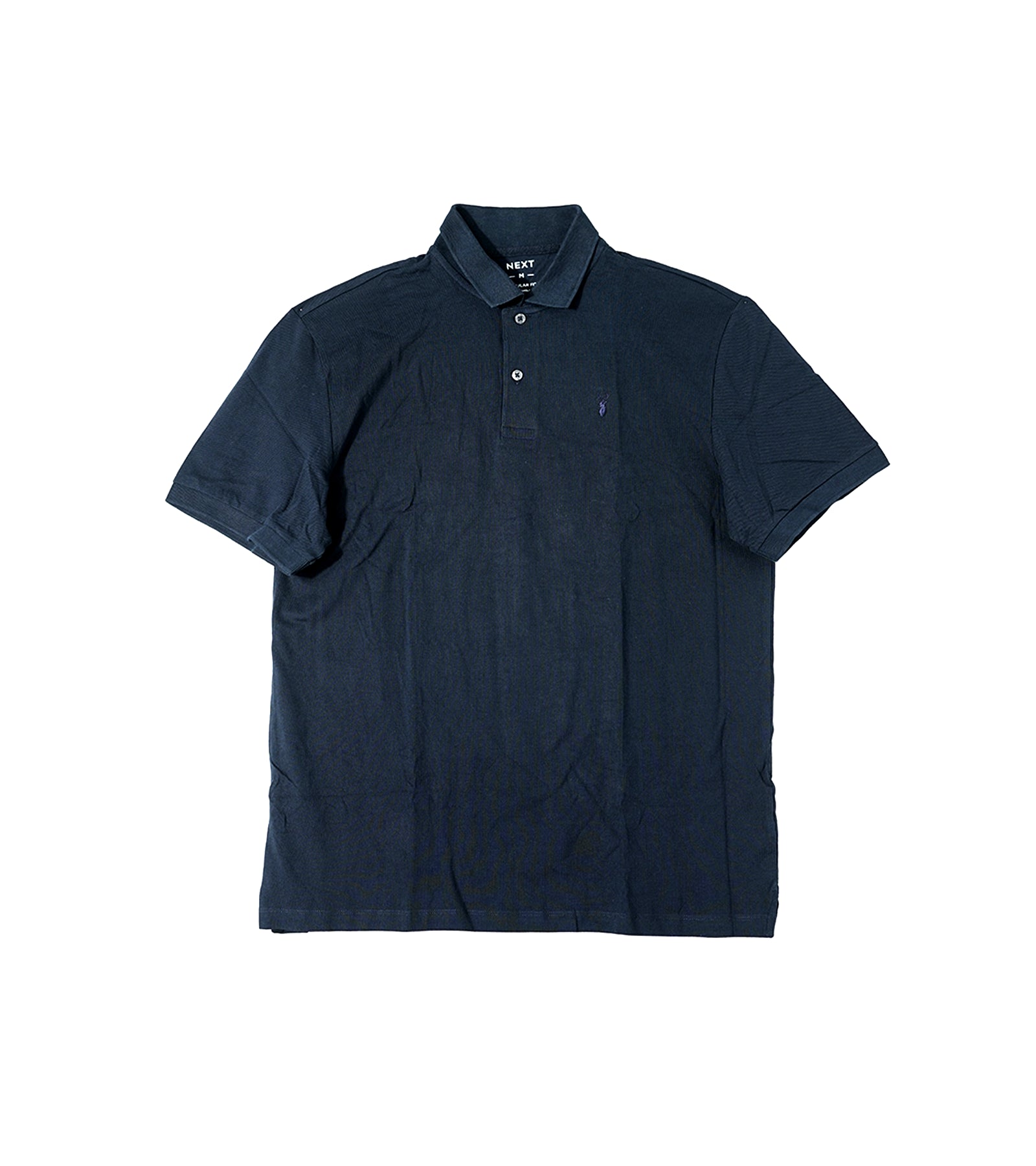 Next Polo Regular Fit Men's Navy Blue Embroidered Polo Shirt | Stylish & Comfortable
