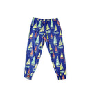 H&M Trouser – Blue with Sailboat Print