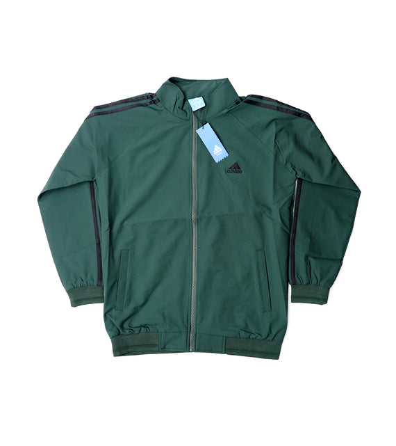 Adidas Premium Zipper Jacket | Green Athletic Zip Jacket