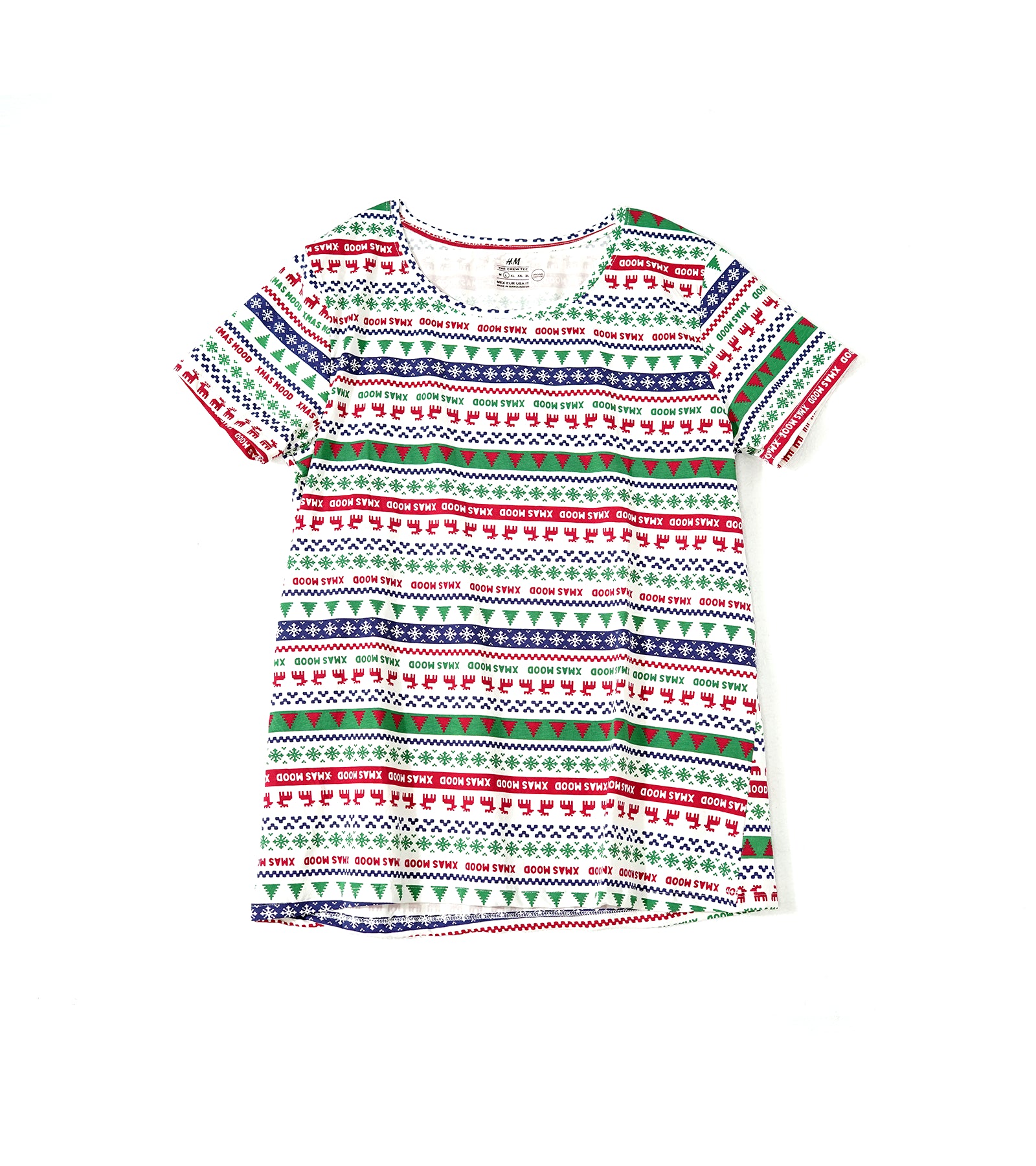 H&M Festive Christmas Print T-Shirt