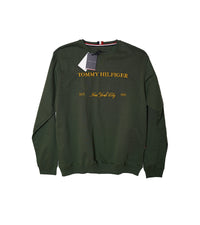 Tommy Hilfiger Sweatshirt - Green with Logo and New York Print