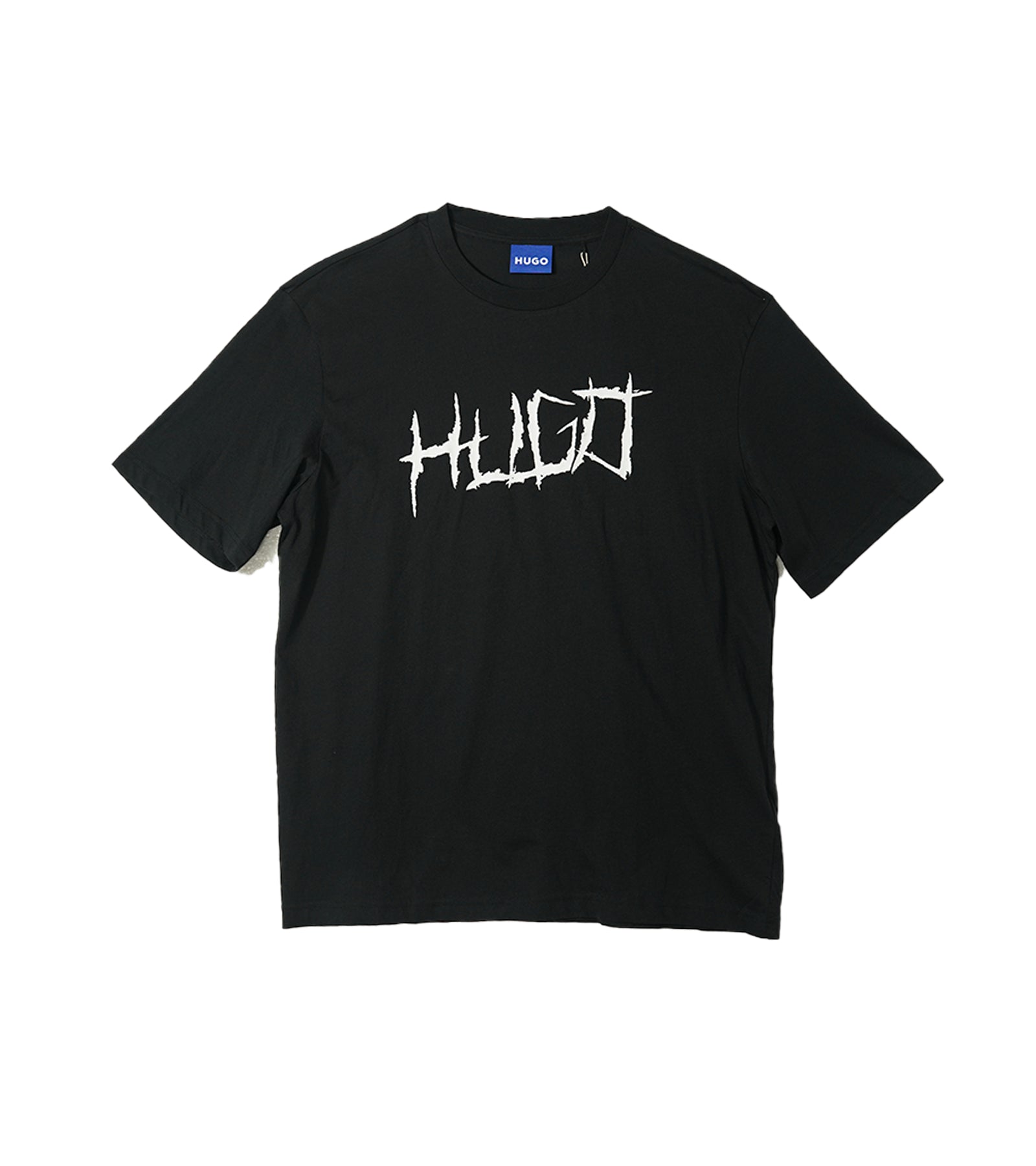 Hugo Black Graphic Round Neck T-Shirt