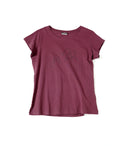 H&M T-Shirt – Burgundy with AMOR Print