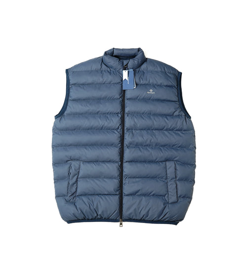 GANT Puffer Vest Gilet - Navy Blue