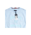 Tommy Hilfiger Sweatshirt | Light Blue Sweatshirt with HILFIGER NEW YORK Graphic