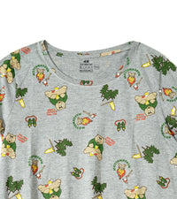 H&M Premium Round Neck T-Shirt – Grey Base with Playful Camping Bear Print | Soft Cotton, Relaxed Fit