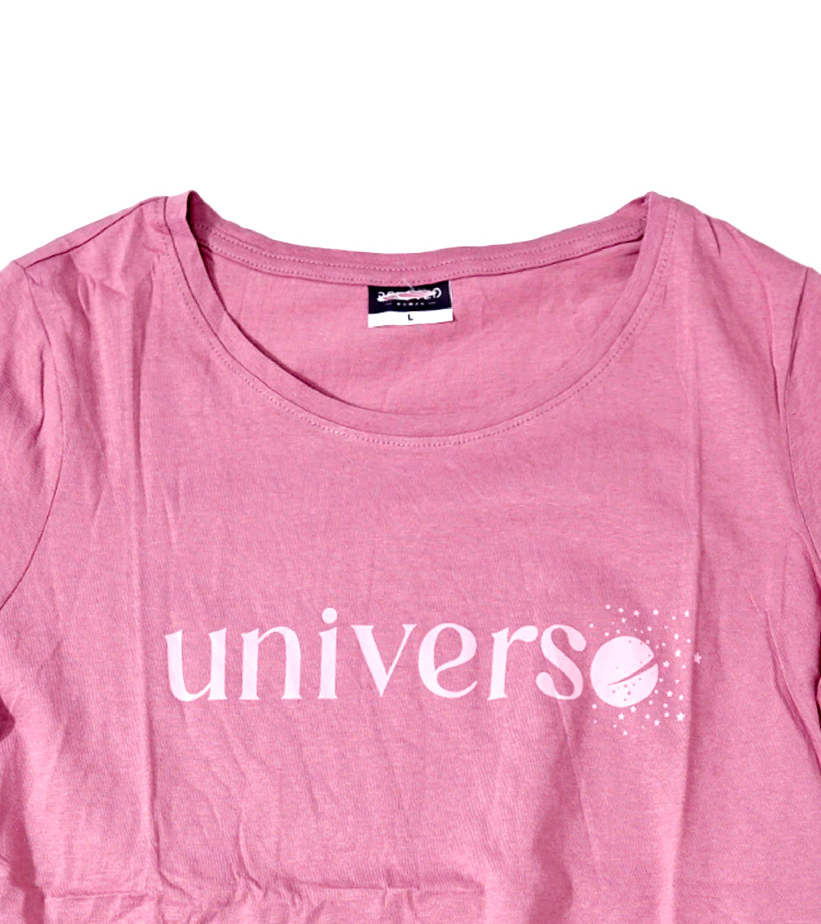 H&M T-Shirt – Pink with Universe Print