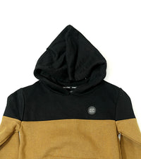 Kenneth Cole Kids Mustard & Black Color-Block Hoodie