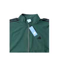 Adidas Premium Zipper Jacket | Green Athletic Zip Jacket