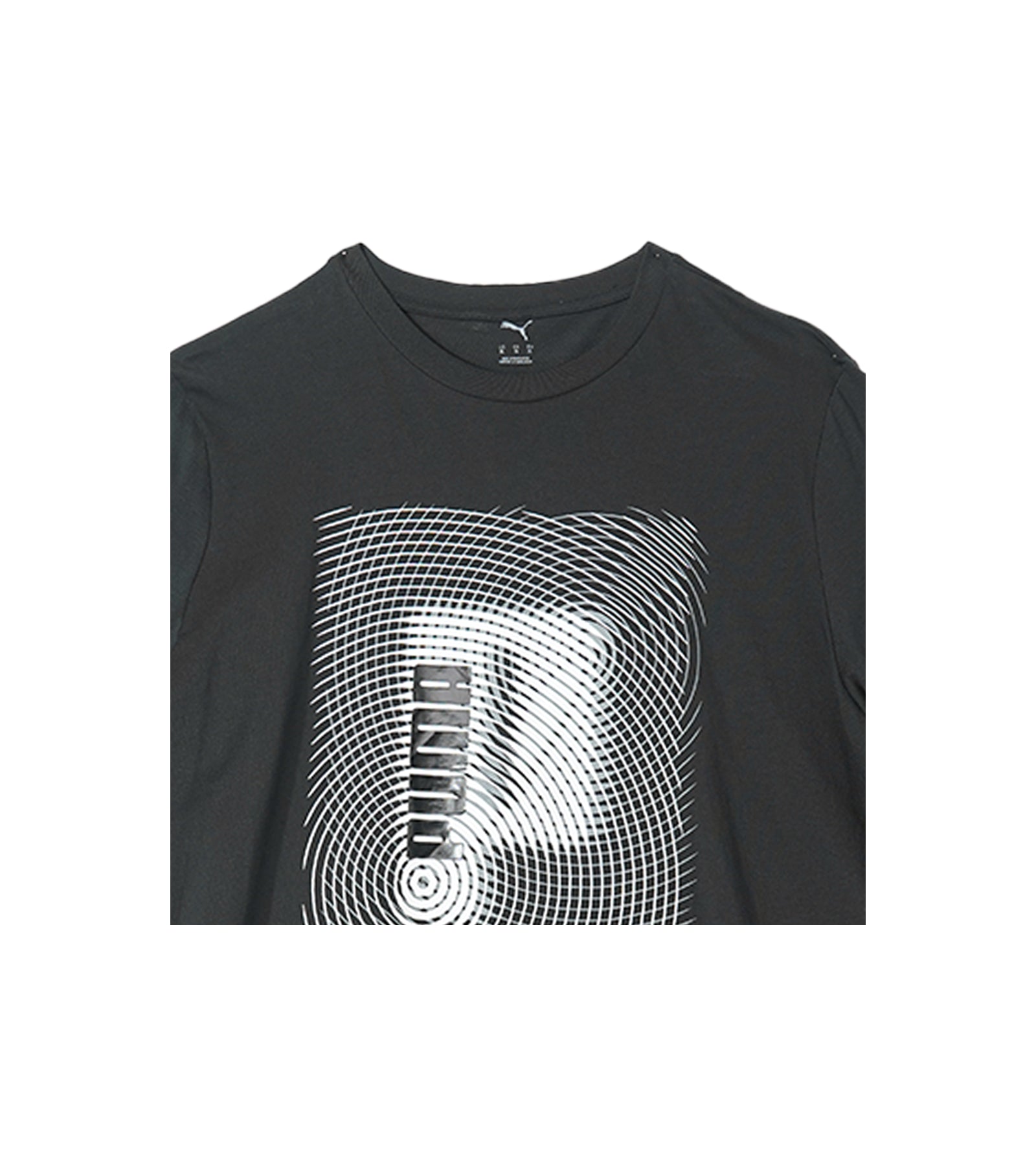 Puma Men's Black Graphic Logo T-Shirt