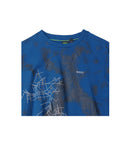 BOSS Men's Blue Graphic Logo T-Shirt