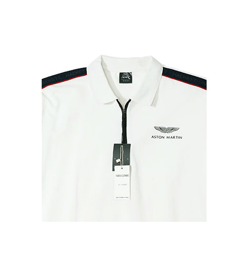 Aston Martin Premium Polo | White Polo with Aston Martin Branding