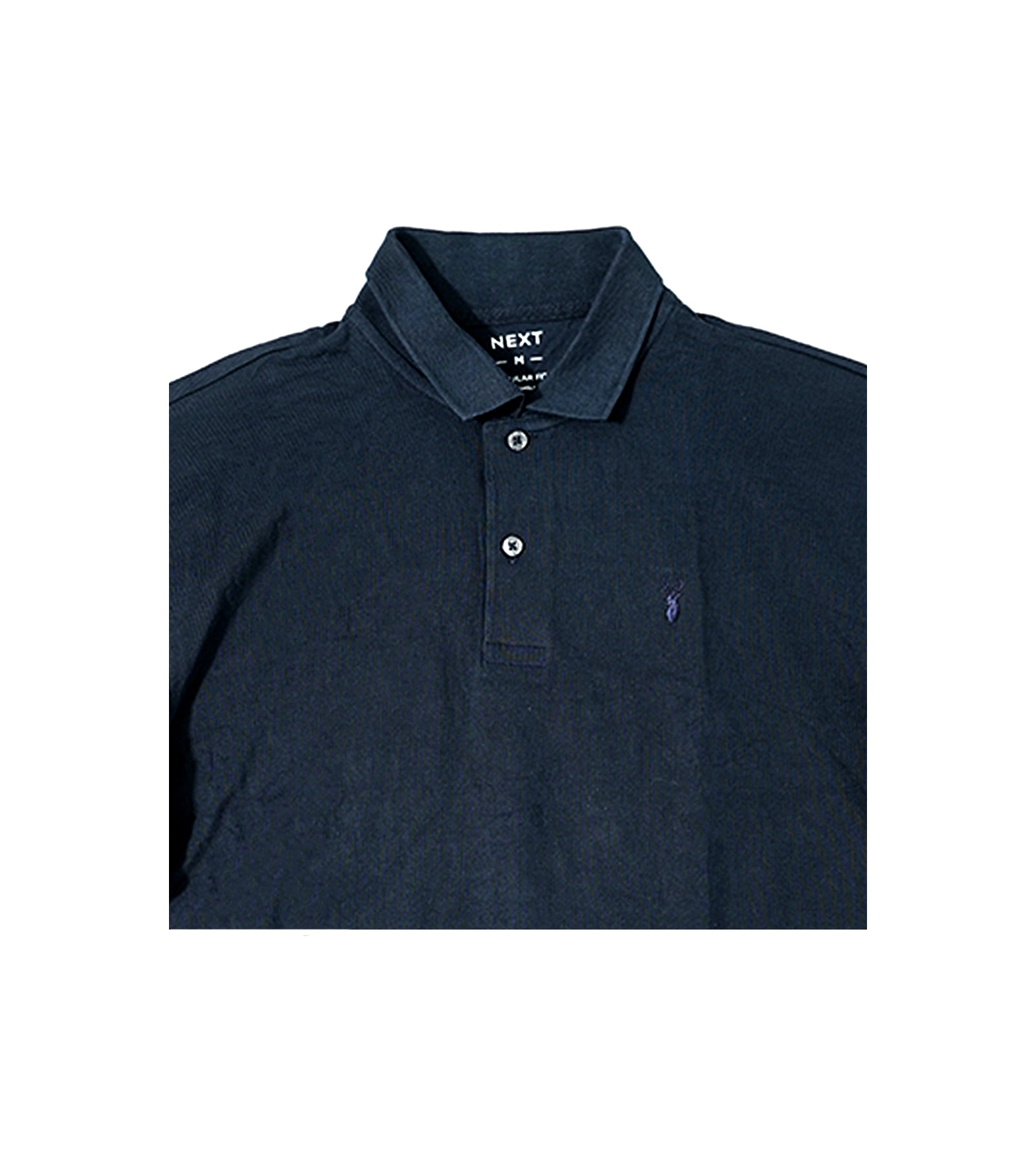 Next Polo Regular Fit Men's Navy Blue Embroidered Polo Shirt | Stylish & Comfortable