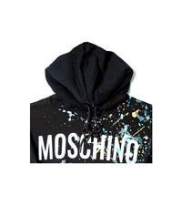 Moschino Couture Hoodie - Black with Splash Design