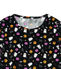 H&M Halloween Ghost & Pumpkin Print T-Shirt - Black