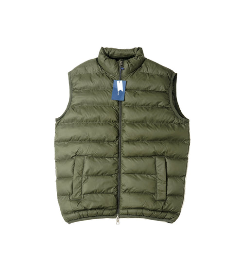 GANT Puffer Vest Gilet - Olive Green