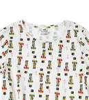 White Cotton T-Shirt with Colorful Nutcracker Print – Holiday Edition