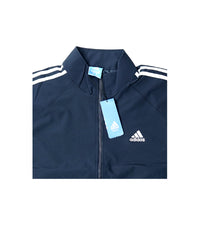 Adidas Premium Zipper Jacket | Navy Blue Athletic Zip Jacket